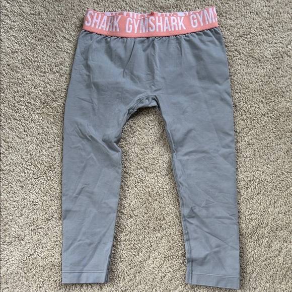 Gymshark Gray capris with Pink Waistband - Picture 1 of 2